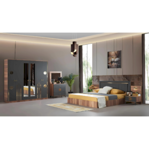 chambre-a-coucher-maria-noir-complete-lit-avec-rangement-160x200-armoire-commode-avec-miroir-tables-de-nuit-turquie-famiadeco-casablanca-maroc
