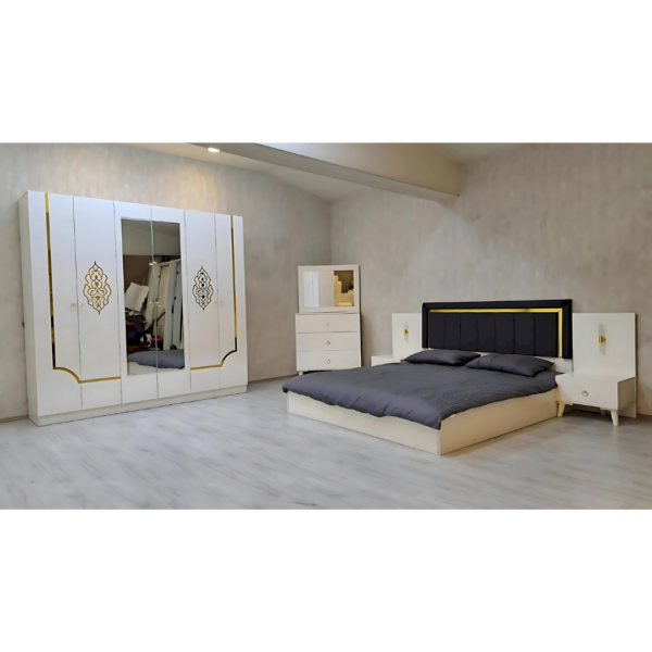 chambre-a-coucher-mira-blanc-complete-lit-avec-rangement-160x200-armoire-commode-avec-miroir-tables-de-nuit-turquie-famiadeco-casablanca-maroc