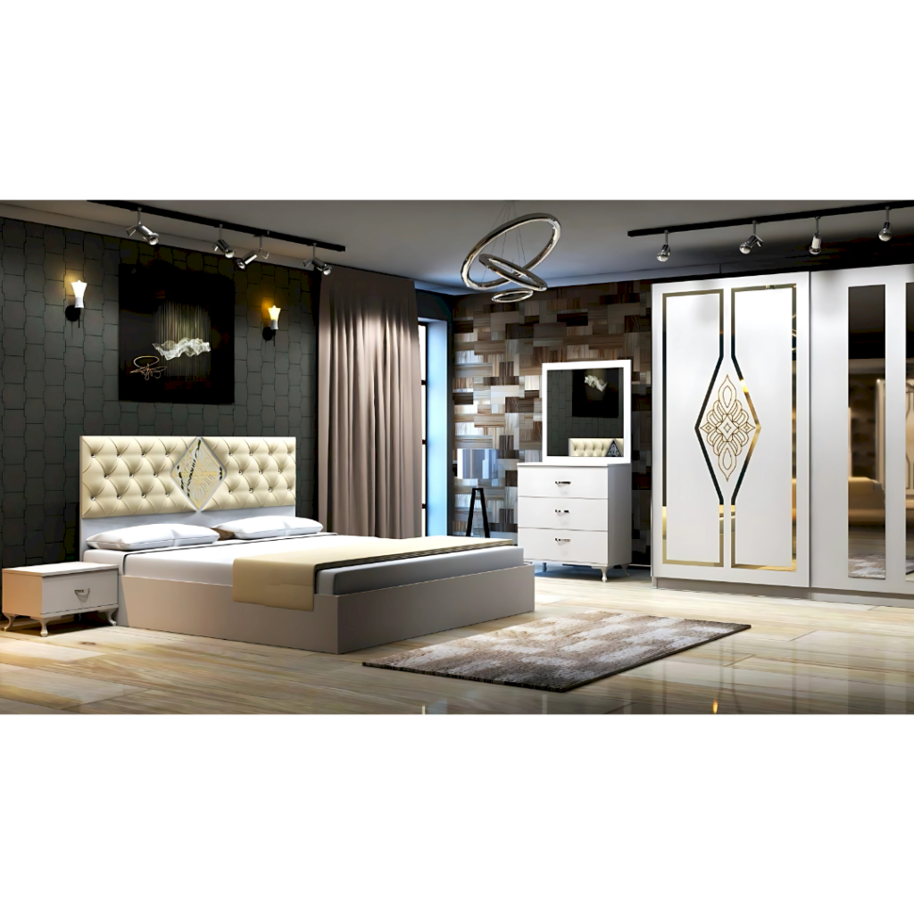 chambre-a-coucher-palma-complete-lit-avec-rangement-160x200-armoire-commode-avec-miroir-tables-de-nuit-turquie-famiadeco-casablanca-maroc