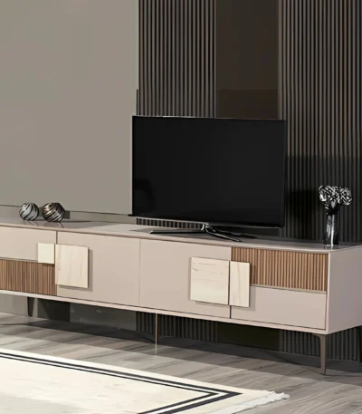 meuble-tv-alaa-moderne-beige-avec-lattes-bois-rangements-pieds-hauts-salon-famiadeco-casablanca-maroc