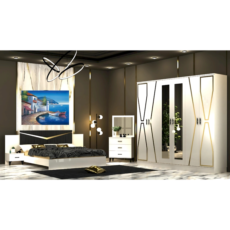 chambre-a-coucher-venedik-complete-lit-avec-rangement-160x200-armoire-commode-avec-miroir-tables-de-nuit-turquie-famiadeco-casablanca-maroc